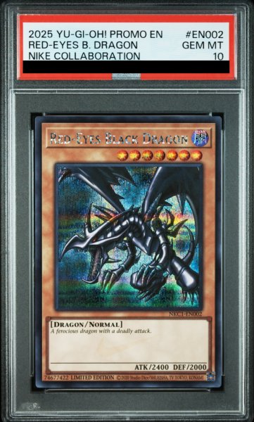 画像1: 【PSA10】真紅眼の黒竜 (英語版/ナイキロゴ) [シークレット] {NKC1-EN002} (1)