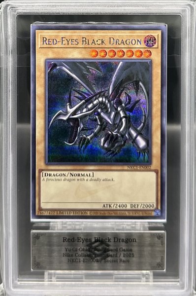 画像1: 【ARS10】真紅眼の黒竜 (英語版/ナイキロゴ) [シークレット] {NKC1-EN002} (1)